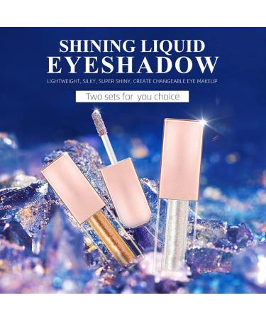 Reddhoon 6 Colors Liquid Glitter Eyeshadow Set Diamond Shimmer Metallic Liquid Eyeshadow Waterproof Long Lasting Quick Drying Sparkling Eye Shadow Makeup Set Set A - Buy Online on SooperMarket.com