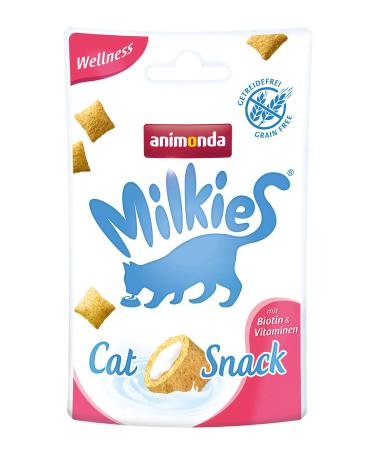 animonda Milkies Wellness grain-free crunchy pillows for cats cat snack 12 x 30 g Wellness 1 piece (12 pack)