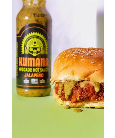 Kumana Avocado Hot Sauce Jalape o - Keto & Paleo Friendly, Sugar Free, Gluten Free, Low Carb - 13.1 oz Bottle - Buy Online on SooperMarket.com