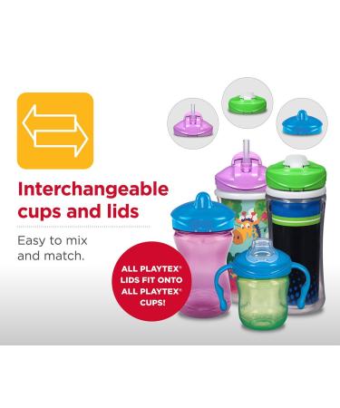 Playtex Sipsters Stage 3 Insulated Spout Sippy Cups 9oz - 2 Pack | Spill-Proof, Leak-Proof, Break-Proof (Color May Vary) - Buy Online on SooperMarket.com