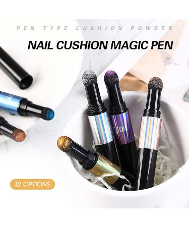 Yueci Chrome Nail Powder Pen - Loose Powder Air Cushion for Nail Art Designs - #06 - International Shipping - Buy Online on SooperMarket.com