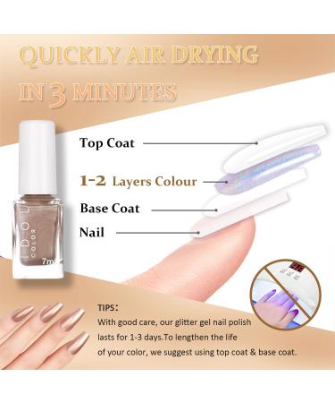 Metal Nail Polish Mirror Nail Varnish Quick Drying Metallic Effect Nail Art Polish (002) - Buy Online on SooperMarket.com
