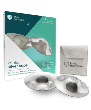 Koala BabyCare Silver H tchen - 2 pieces - Maxi size 999er silver - nipple protection calms and protects sensitive and painful nipples - certified medical product