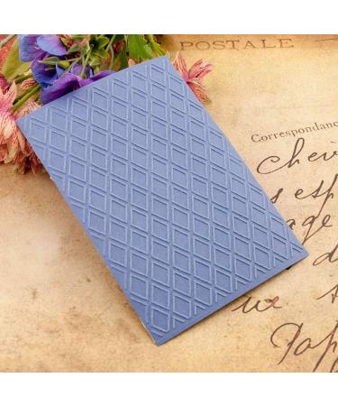 LZBRDY 4.1 x 5.8 Inch Diamond Lattice Layering Plastic Embossing Folder for Scrapbooking and Card Making - Christmas Craft Essential - Buy Online on SooperMarket.com