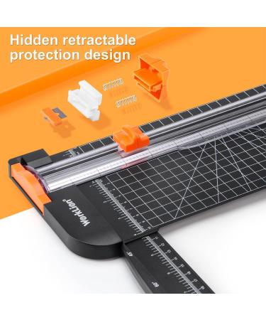 WORKLION Paper cutter - A4 Paper Craft cutter with Security blade for cut Gift Card  Coupon  Label  Cardstock  Photo  12 inch black office paper trimmer - Buy Online on SooperMarket.com