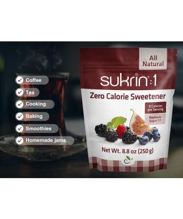 Sukrin 1 - All Natural Zero Calorie Sweetener for Keto & Low Carb Diets - 1lb Pack - Gluten Free, Vegan, Non GMO - Buy Online on SooperMarket.com