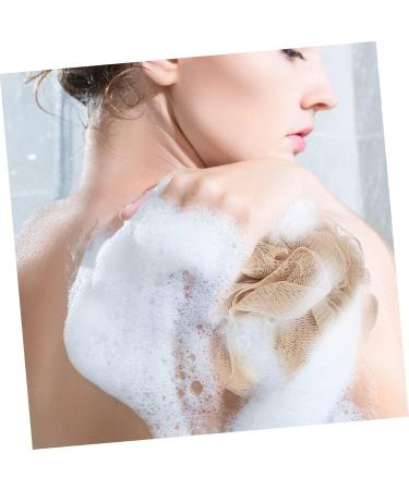 NOLITOY 4pcs Bath Scrub Ball Set | Exfoliating Pouf & Back Scrubber | Mesh Shower Sponge for Body Care - Ideal for All Skin Types - Buy Online on SooperMarket.com