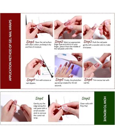 Christmas Red Green White gel nail stickers uv cure semi cured stickers & decals uv stick on gel nails nail polish strips - Buy Online on SooperMarket.com