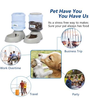 BLUERISE Automatic Dog Water Bowl Dispenser - Self-Feeding Gravity Refill for Pets - BPA-Free & Easy to Clean - Buy Online on SooperMarket.com
