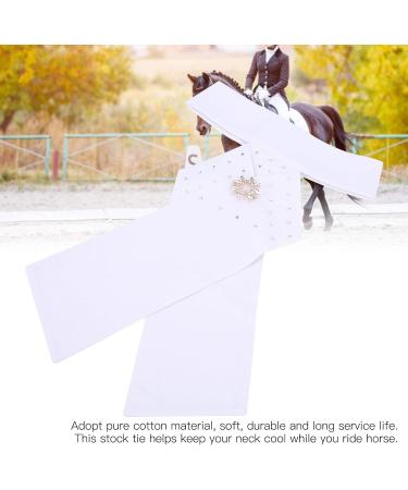 CHICIRIS Riding Stock Tie Conveneint Equestrian Pre Tie Cotton 32x20.5cm Equestrian Equipment for Equestrian Competition - Buy Online on SooperMarket.com