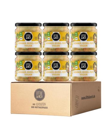 Little lunch organic chicken soup vegan |Chicken noodle pot |Meat alternative |Veganuary |Without added sugar |No artificial additives |6 x 350g