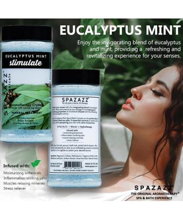 Spazazz Aromatherapy Spa & Bath Crystals 2PK - Eucalyptus Mint & Tropical Rain - 8.5 Oz for Relaxation & Wellness - Buy Online on SooperMarket.com