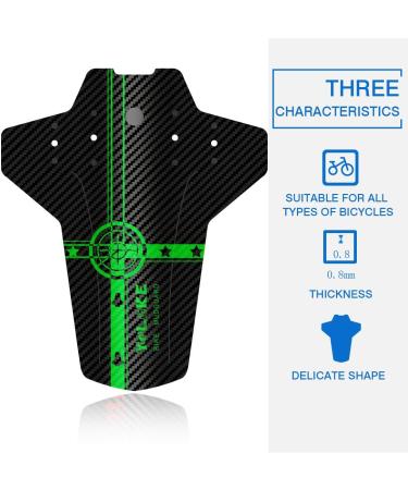 FETESNICE Mountain Bike Fender Set - Front and Rear Mud Guards for 20-29 Bicycles, Adjustable, Green - Buy Online on SooperMarket.com