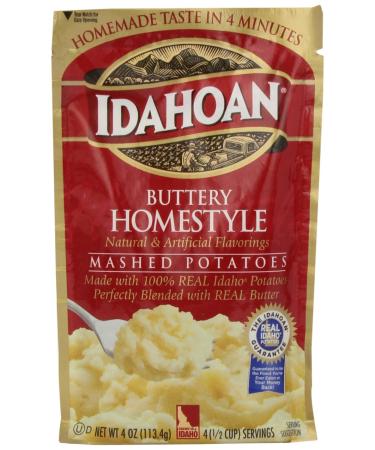 Idahoan Mashed Potatoes, Buttery Homestyle, 4 oz