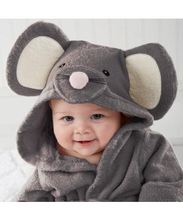CuteOn Unisex Baby Kids Cartoon Animal Flannel Hooded Bathrobe Pajamas Nightwear 110 Mouse - Cozy & Adorable International Shipping - Buy Online on SooperMarket.com