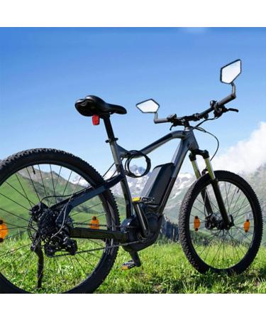 Arkham Bicycle Mirror - Extra Large HD Real Glass Rearview Mirror for E-Bikes & Bicycles | Universal Fit 15-20mm Left Handlebar - Buy Online on SooperMarket.com