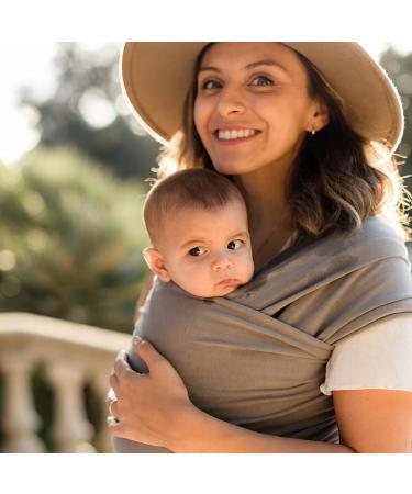Boba Wrap Baby Carrier - Stretchy Sling for Newborns up to 35 lbs (Grey) - Buy Online on SooperMarket.com