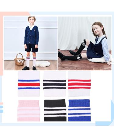 Kids Soccer Socks Toddler Striped Knee High 3-5T Cotton Sports Socks - Black/White (2 Pairs) - Buy Online on SooperMarket.com