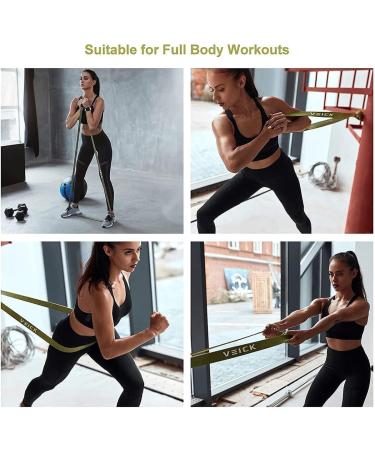 VEICK Resistance Bands Set of 4 - Heavy Stretch Exercise Bands for Men & Women | Pull Up Assistance & Home Gym Fitness Equipment - Buy Online on SooperMarket.com