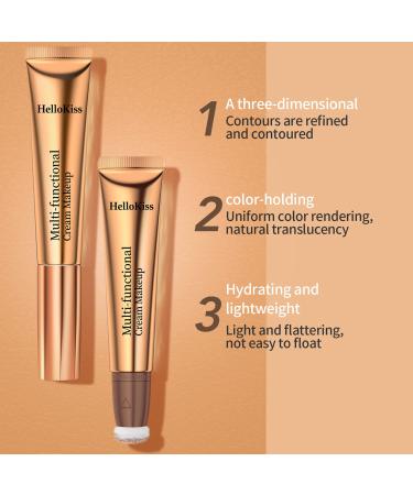 Liquid Contour Beauty Wand - Highlighter & Bronzer Stick - Long Lasting & Smooth - Easy to Apply & Blend - Waterproof (01) - Buy Online on SooperMarket.com