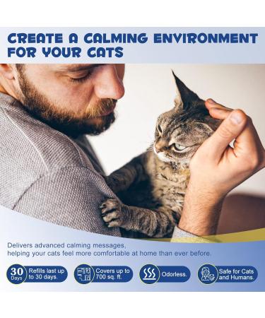 Soothing Cat Calming Diffuser Kit - 2 Pack Refill Pheromone Diffusers for Fear Relief | Enhanced Cat Calming Solution - Buy Online on SooperMarket.com