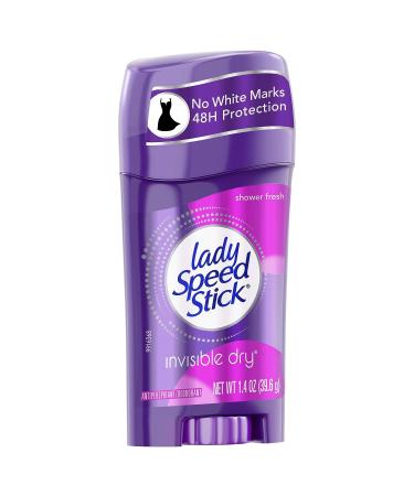 Lady Speed Stick Anti-Perspirant & Deodorant Invisible Dry, Shower Fresh Scent - 1.4 oz (39.6g) - Buy Online on SooperMarket.com