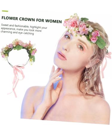 FOYTOKI Bridal Flower Headband Flower Crown for Flower Crown Hairband Bride Flower Crown Flower Crown for Women Flower Crown Garland Floral Crown Bridal Flower Crown - Buy Online on SooperMarket.com