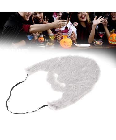Halloween Party Fake Beard - Gray Costume Whiskers for Men | High-Quality Party Supplies - Buy Online on SooperMarket.com