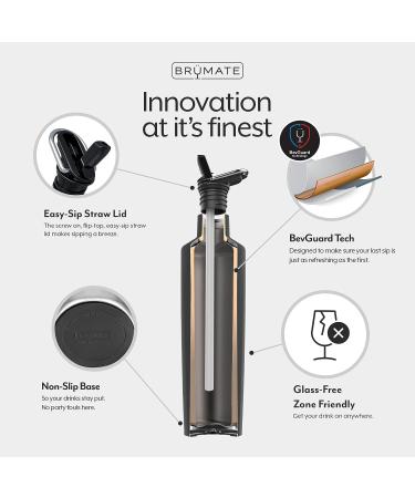 Br Mate ReHydration 25oz Insulated Water Bottle with Straw - Leakproof Stainless Steel Canteen - Dark Aura - Buy Online on SooperMarket.com