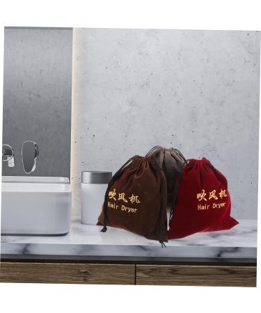 FOYTOKI 3 Pcs Hair Dryer Storage Bag Travel Hair Drawstring Bag Hair Accessory Bags Hair Dryer Pouch Fabric - Buy Online on SooperMarket.com