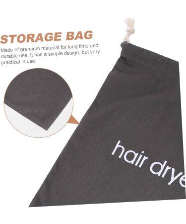 BELLIFFY 1pc Hair Dryer Storage Bag Storage Bags for Travel Hairdryer Bag for Women Travel Hair Dryer Canvas 33.00X30.00X0.50CM Dark Grey - Buy Online on SooperMarket.com