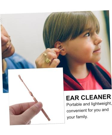 Spring Ear Scope - Stainless Steel Ear Cleaner Spoon | Rose Gold Ear Pick for Ear Cleaning - 1pc - Buy Online on SooperMarket.com