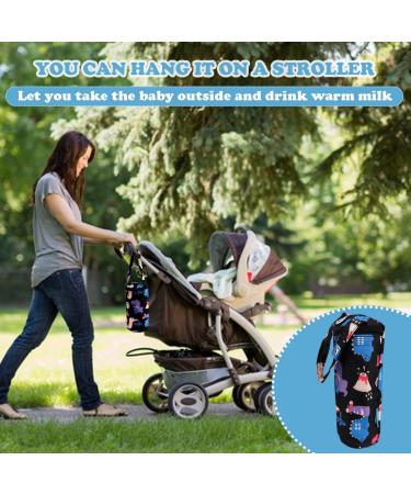LNQ LUNIQI Insulated Baby Bottle Bag - Portable Travel Milk Warmer for Newborns (Black) - Buy Online on SooperMarket.com