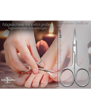 Extra Large Finger Eye Nail Scissors - Curved Cut Stainless Steel for Perfect Manicure - Buy Online on SooperMarket.com