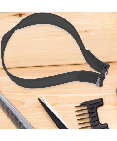 Hairline Shaping Tool | Hairline Shaping Haircut Bands Tool - Adjustable Curved Silicone Haircut Bands for Hair Salons and Home Black - Buy Online on SooperMarket.com