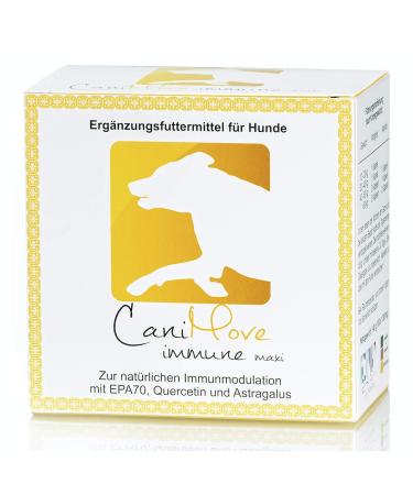 Canimove Immune Maxi (EPA70 + Tragant + Enovita OPC) 1 PKG (100 capsules) Additional feed for dogs with highly concentrated EICOSPENTAESON (EPA) for immune modulation.100 pieces (1 pack)