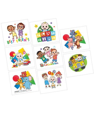 Tattoos - 2 x 1 3/4 | Cocomelon | 8 Pcs.