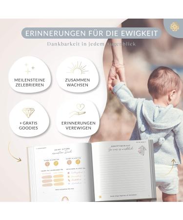Life Compass Baby Album | My First Year Air - 75+ Stickers & Saying Cards | Perfect Baby Diary & Memory Book for Girls & Boys - Buy Online on SooperMarket.com