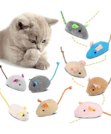 Dacitiery 9Pcs Catnip Mice Toys - Interactive Play & Teeth Cleaning for Cats & Kittens - Buy Online on SooperMarket.com