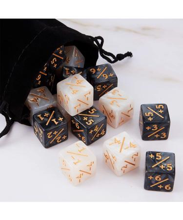 48-Piece Dice Counters Loyalty Tokens Set for MTG & CCG Card Games - Buy Online on SooperMarket.com