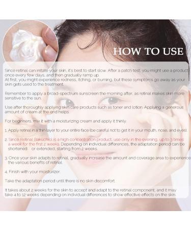 Retinal Bakuchiol Night Cream | Anti-Aging Moisturizer for Face | Reduce Wrinkles & Fine Lines | 30% Centella Asiatica | 50g - Buy Online on SooperMarket.com