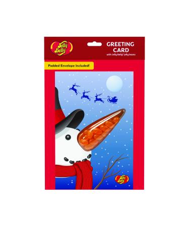 Jelly Belly - Snowman Greeting Card with Tangerine 28g x 12