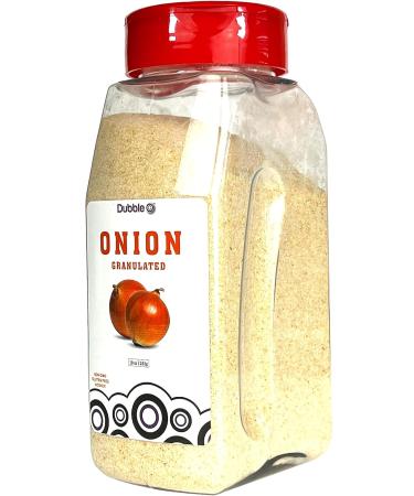 Dubble O Brand Granulated Onion 10 oz - Non GMO, Kosher, Halal, Gluten Free - Buy Online on SooperMarket.com