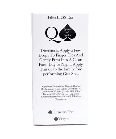 Queen Of Spades All in One Facial Oil with Gua Sha - Ultimate Skincare Solution - Buy Online on SooperMarket.com