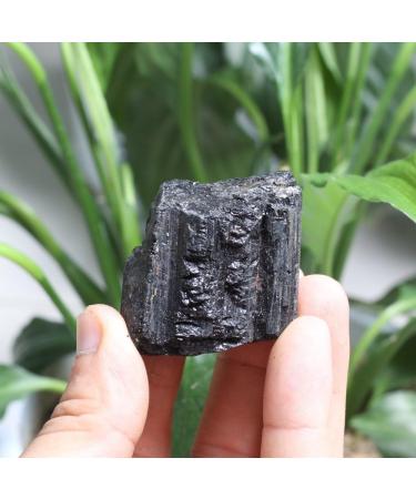 Natural Rock Black Tourmaline Crystals Stone - Large Large Raw Natural Stones Stone Collection - Buy Online on SooperMarket.com
