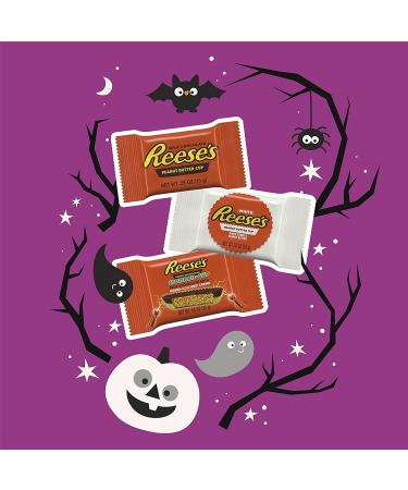 REESE'S Halloween Lovers Milk Chocolate & White Creme Assortment - 41.25 oz Bulk Variety Bag (75 Pieces) - Buy Online on SooperMarket.com