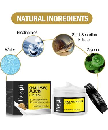 Snail Mucin Moisturiser Snail Cream Snail Mucin Cream with Hydrolyzed Collagen and Snail Filtrate Extract Anti Aging Face Cream for Hydrating Anti Wrinkles - Smooth Fine Lines - Anti Aging - Buy Online on SooperMarket.com