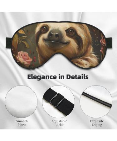 SSIMOO Cute Sloth Soft Sleep Eye Mask - Breathable Eye Patch for Women | Perfect Travel Accessory & Relaxation Gift - Buy Online on SooperMarket.com