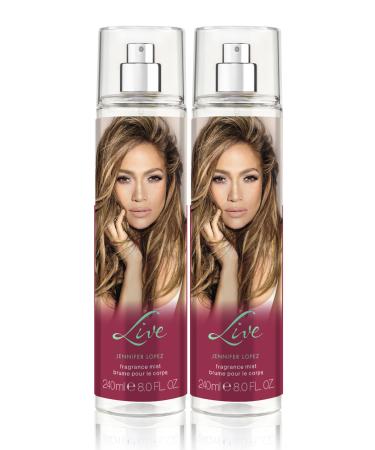 Jennifer Lopez Live Body Mist 240ml (8fl oz) Duo Pack (2 Pack) Live 8.00 Fl Oz (Pack of 2)