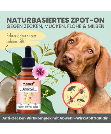 NOMS+ ZPOT-ON Dog Ticket | Annual Supply | Natural Active Ingredients & Saltidin | Protects Against Ticks Mites Fleas & Sand Mosquitoes - Shop Now! - Buy Online on SooperMarket.com